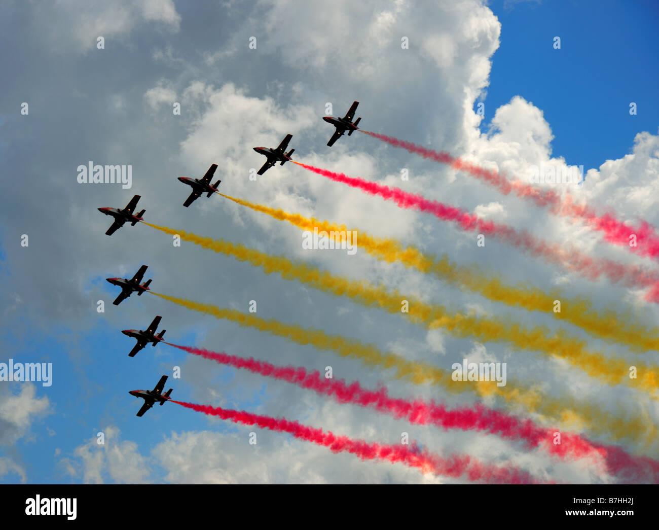 Aeronautica militare spagnolo del team di visualizzazione Foto Stock