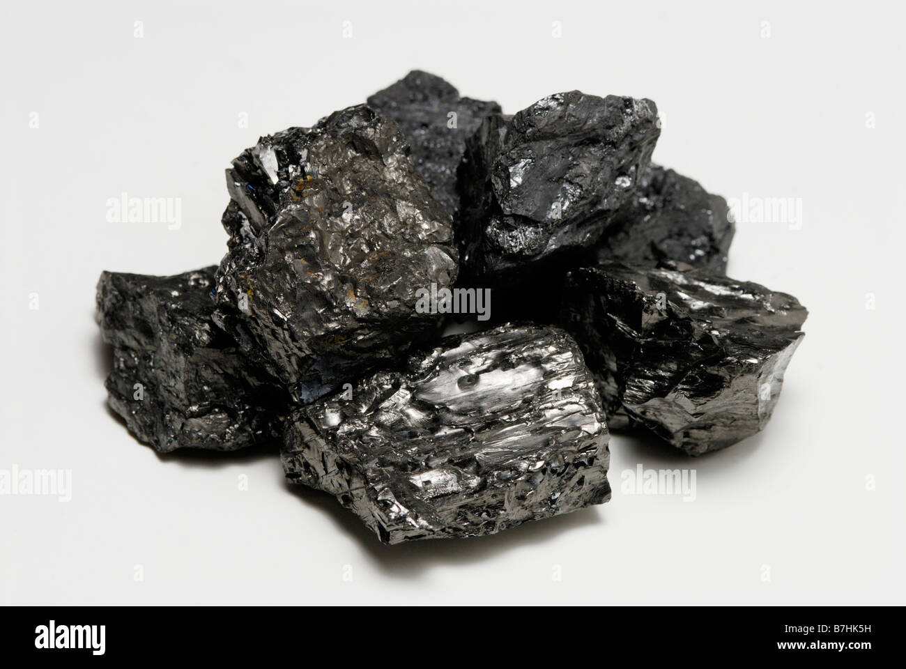 Pila di antracite carbone Foto Stock
