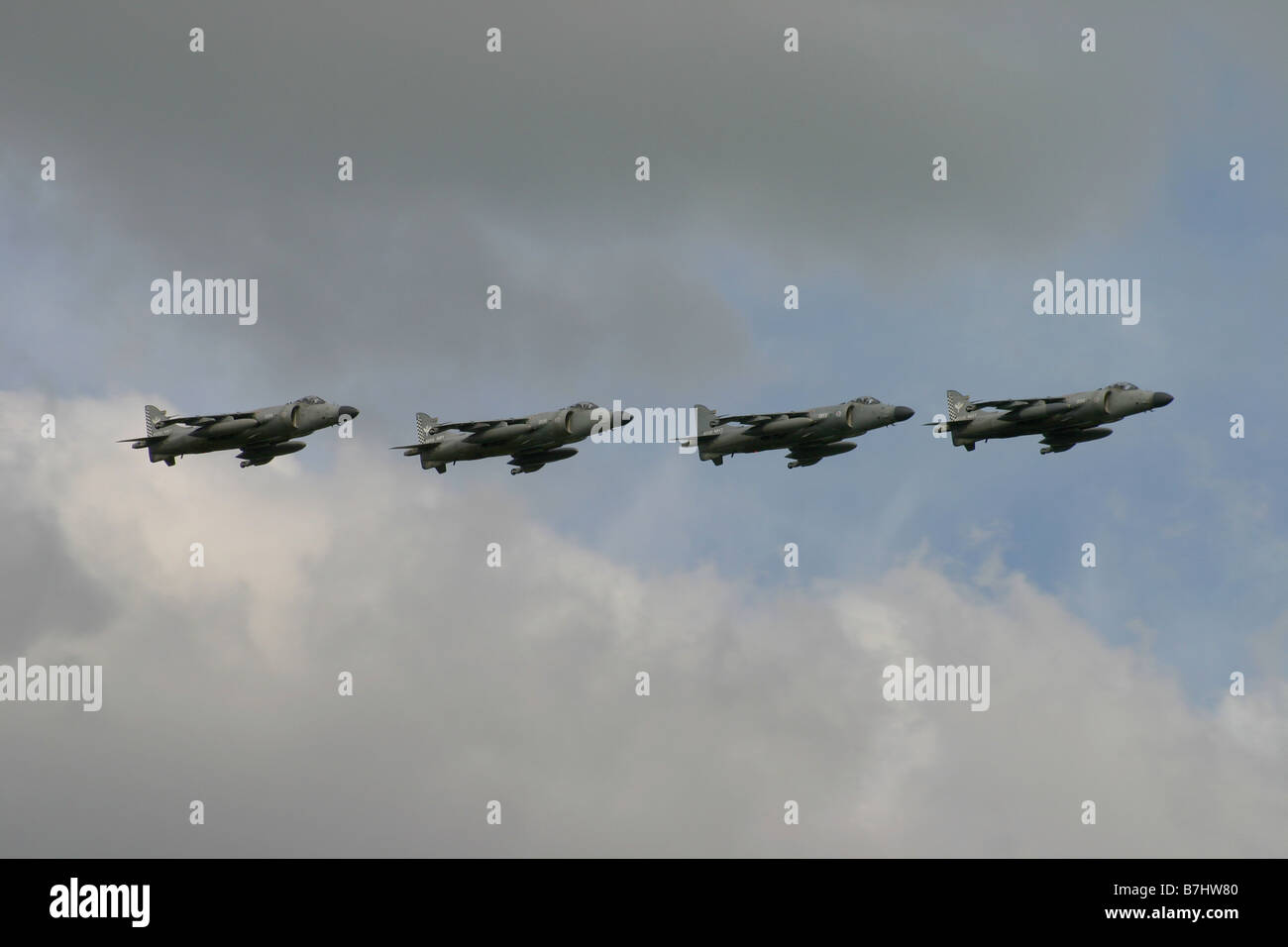Sea Harriers line-up per disoplay finale Foto Stock