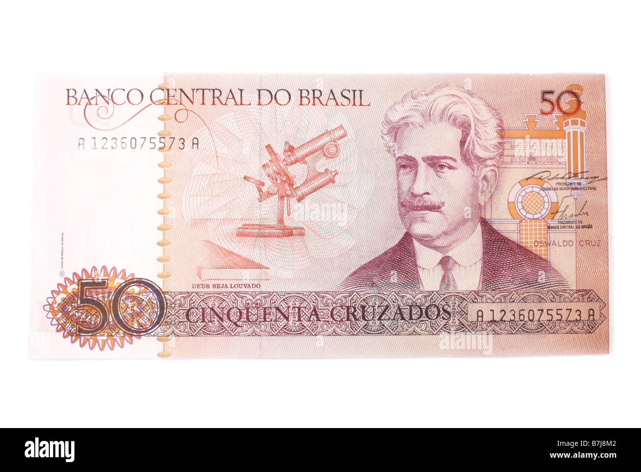 Cinquanta Cruzados brasiliano dal 1986 Foto Stock