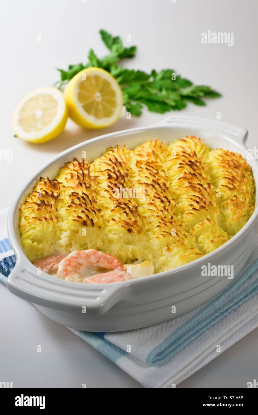Torta di pesce Foto Stock