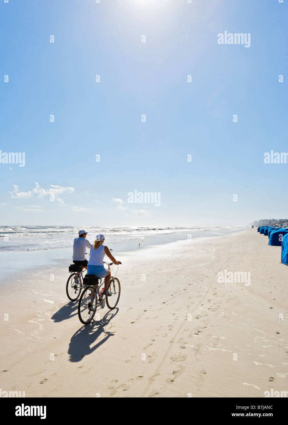 Ciclisti di Daytona Beach, Volusia County, Florida, Stati Uniti d'America Foto Stock