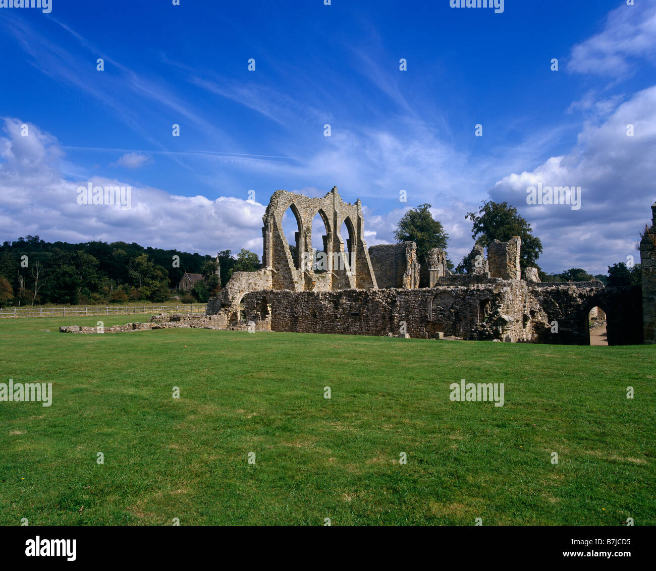 Bayham Abbey rovine Lamberhurst Kent REGNO UNITO Foto Stock