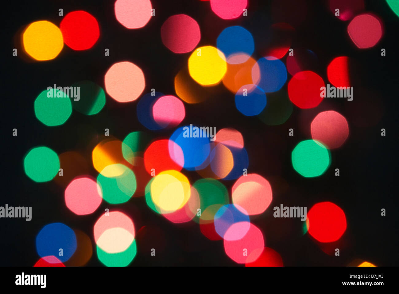 Abstract albero di Natale Luci Foto Stock