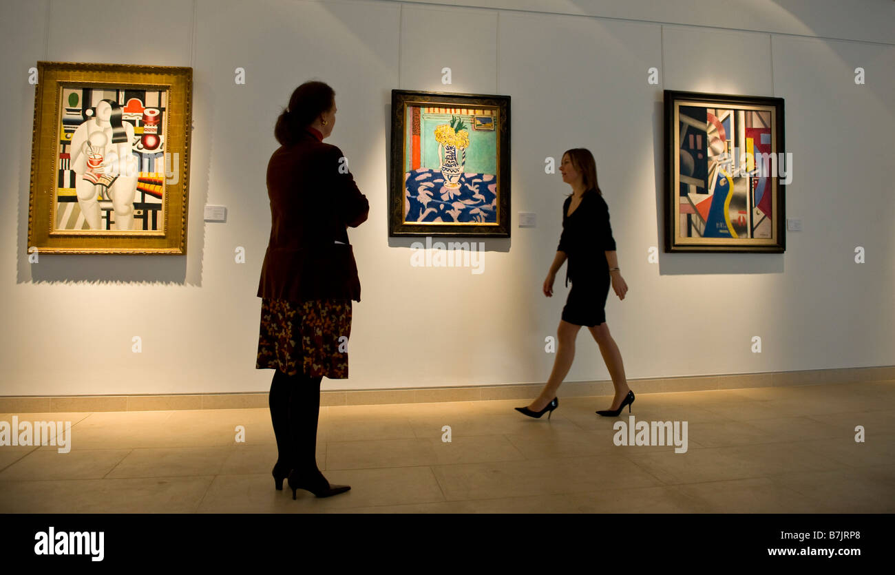 Tre Fernand Leger dipinti da Yves Saint Laurent e Pierre Berge' Raccolta da Christie's a Londra Foto Stock