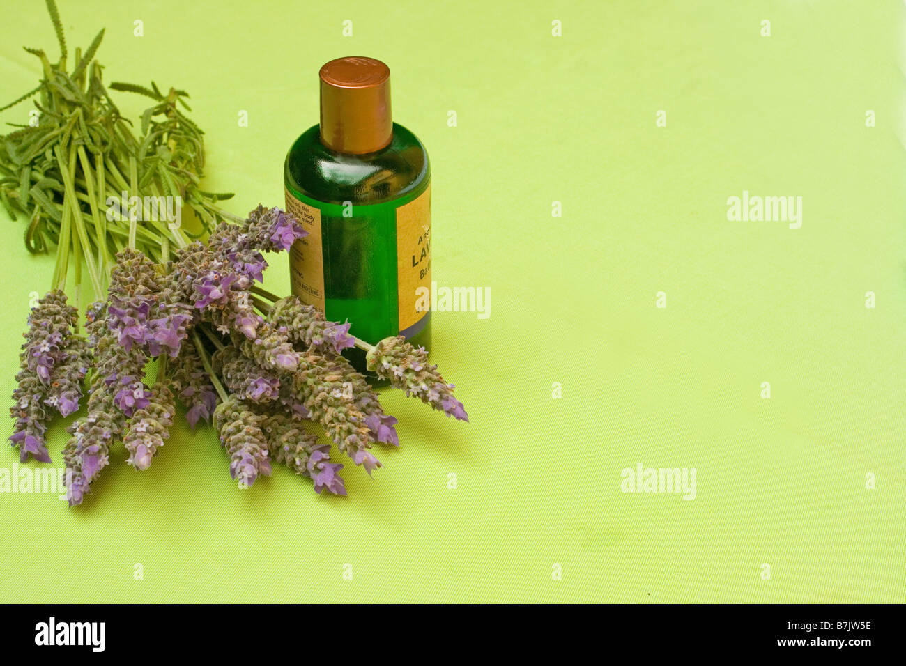 L'olio essenziale di lavanda Foto Stock