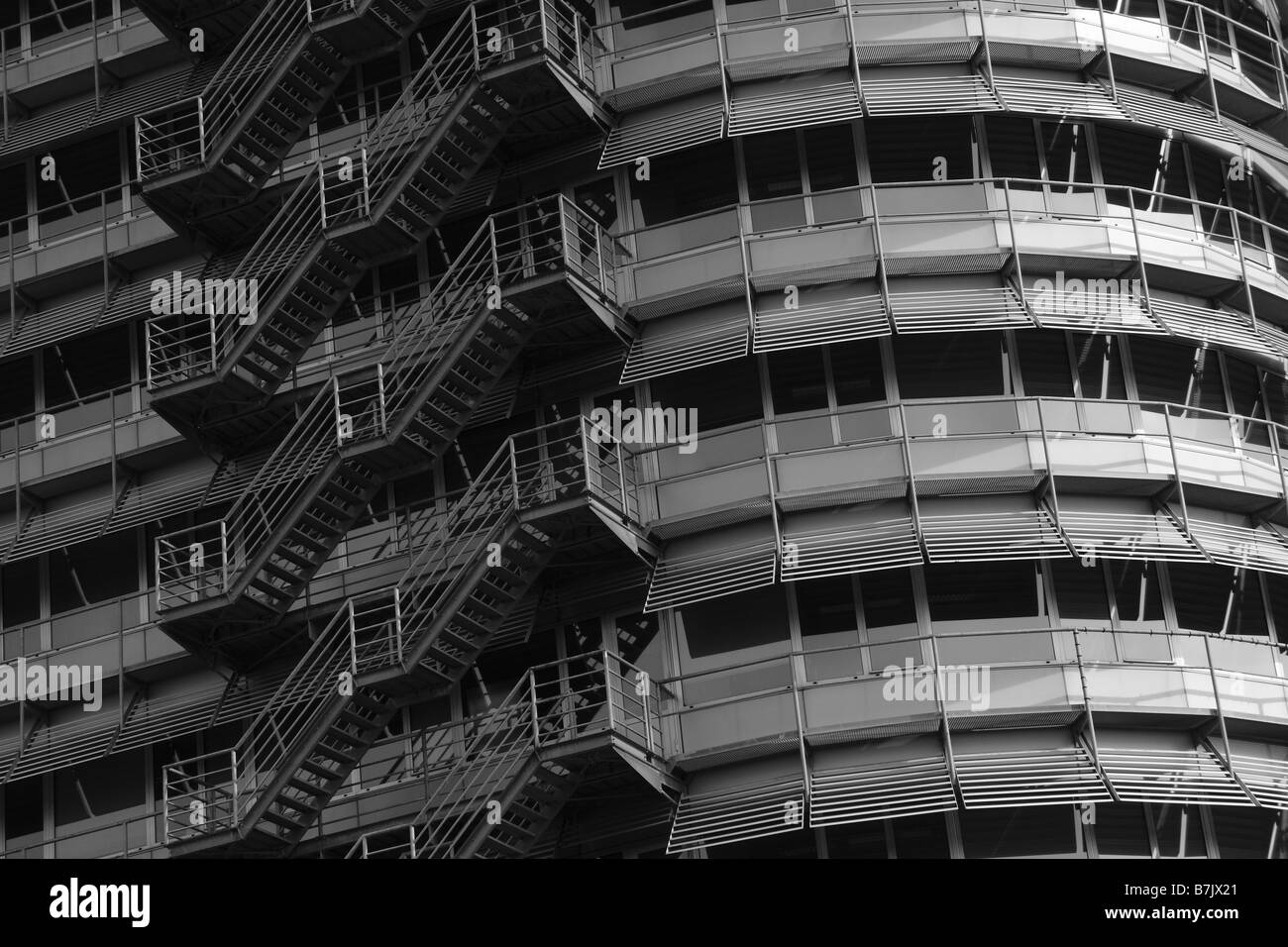 Architettura moderna in Amsterdam Paesi Bassi Foto Stock