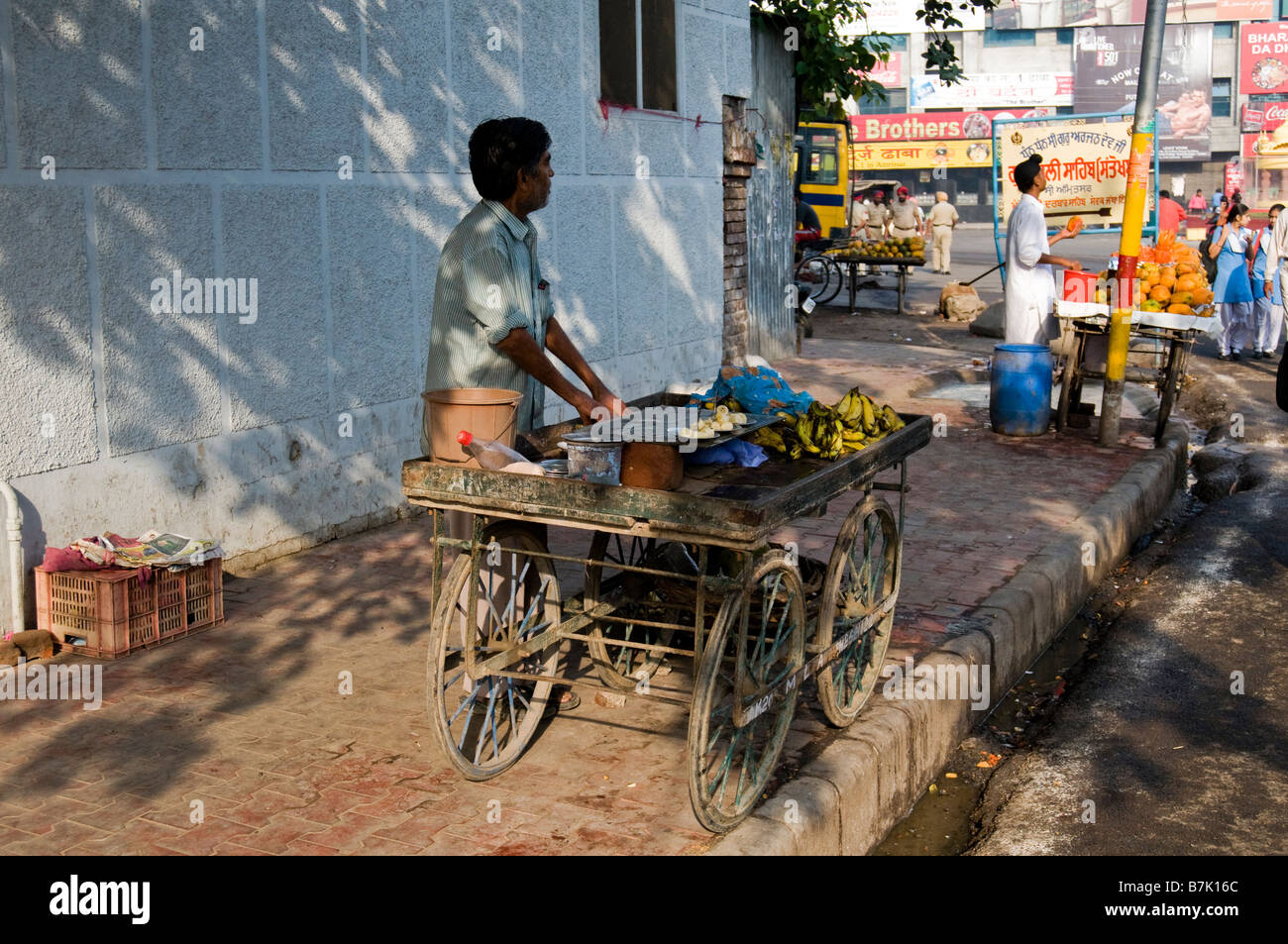 Scena di strada di Amritsar. Nord del Punjab. India. Foto Stock