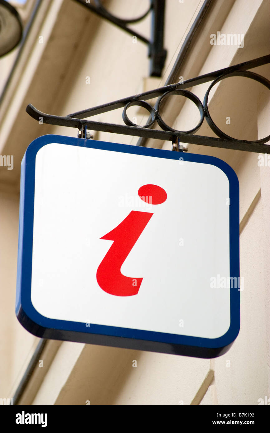 Informazioni turistiche segno Foto Stock