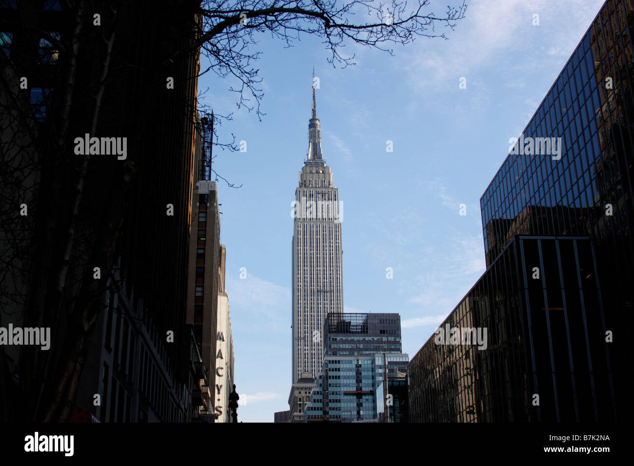 Empire State Building di New York City, Stati Uniti d'America Foto Stock