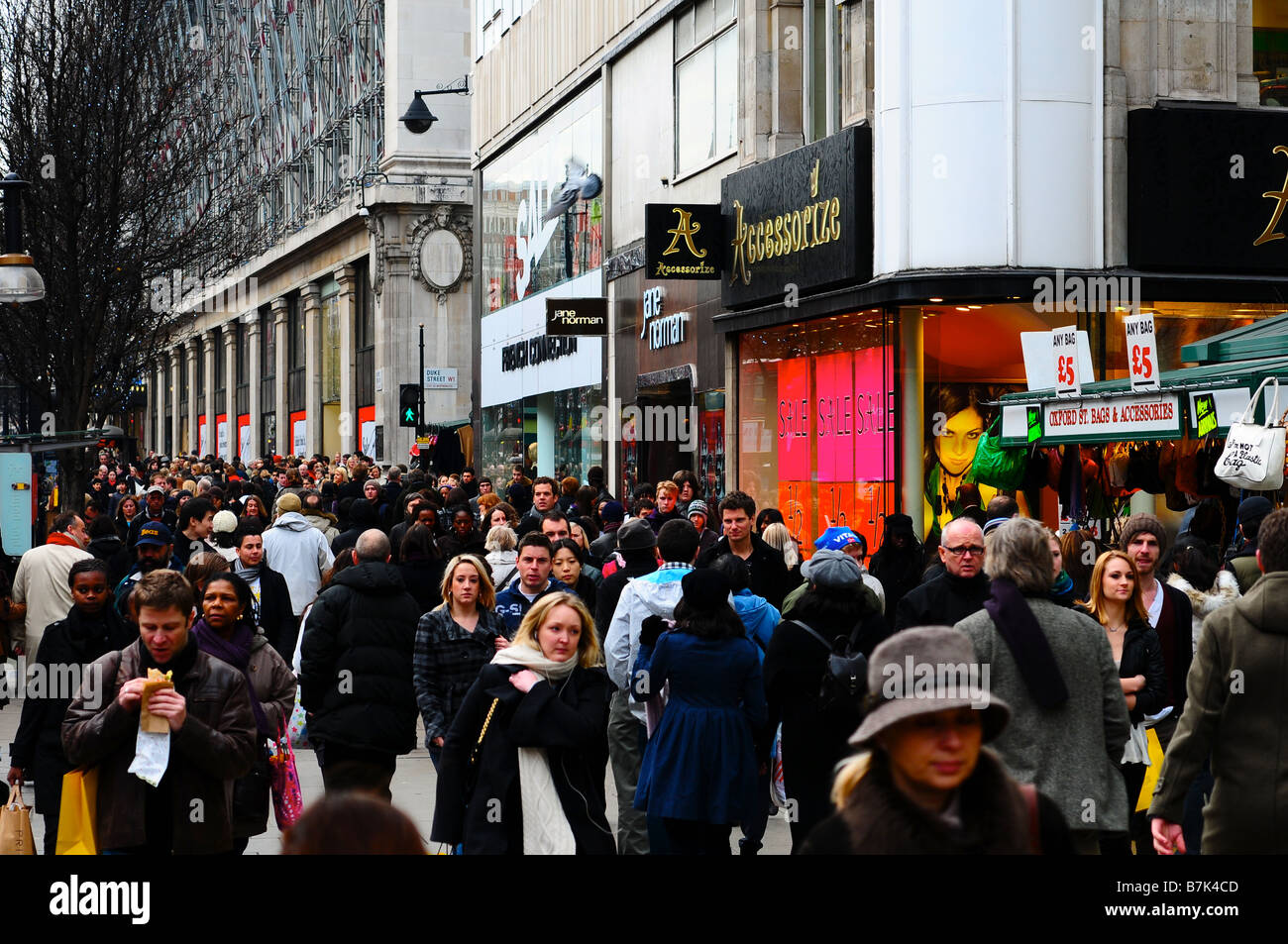 Oxford Street, Londra, Inghilterra Foto Stock