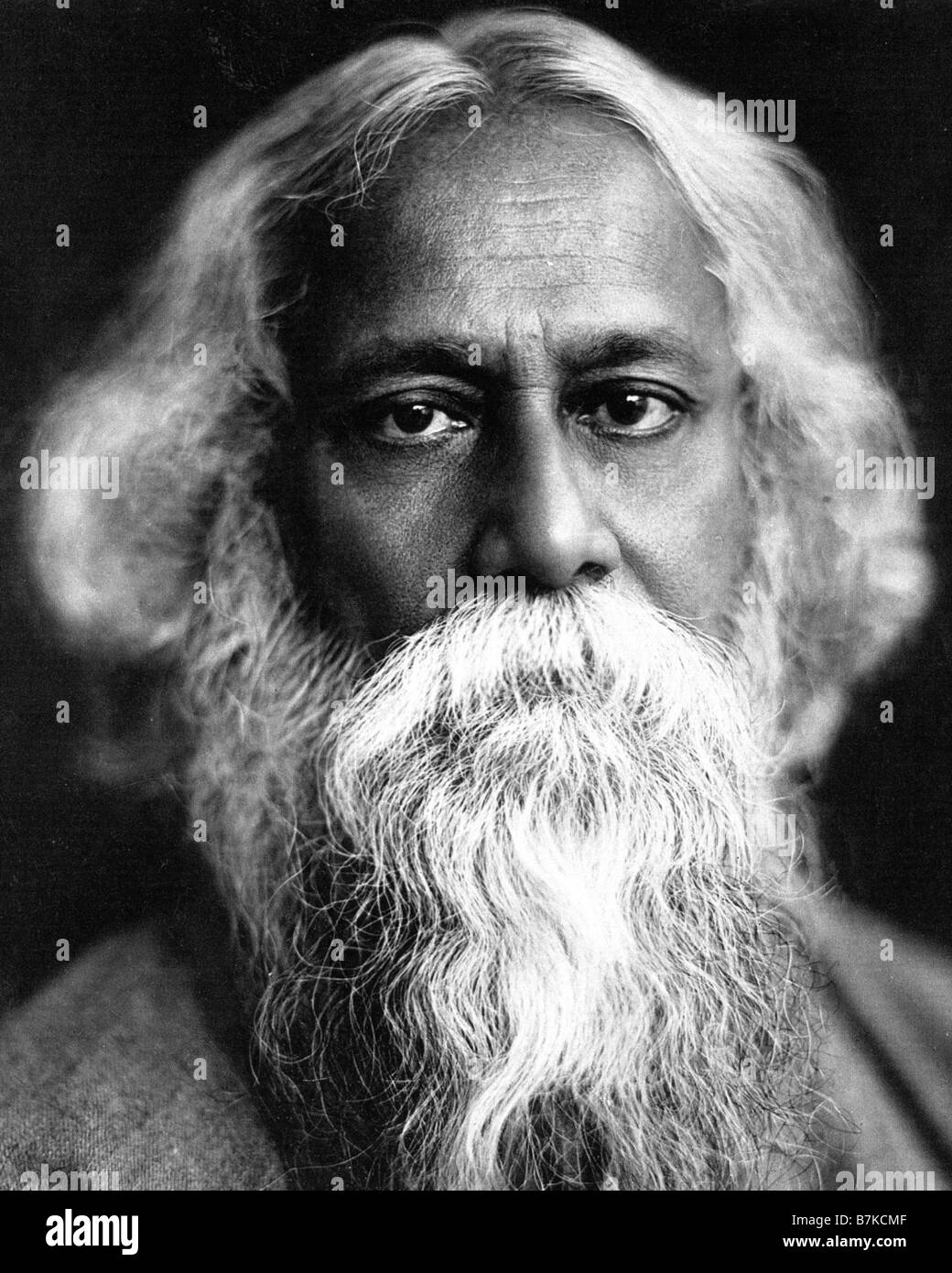 RABINDRANATH TAGORE scrittrice indiana e umanista 1861 1941 Foto Stock