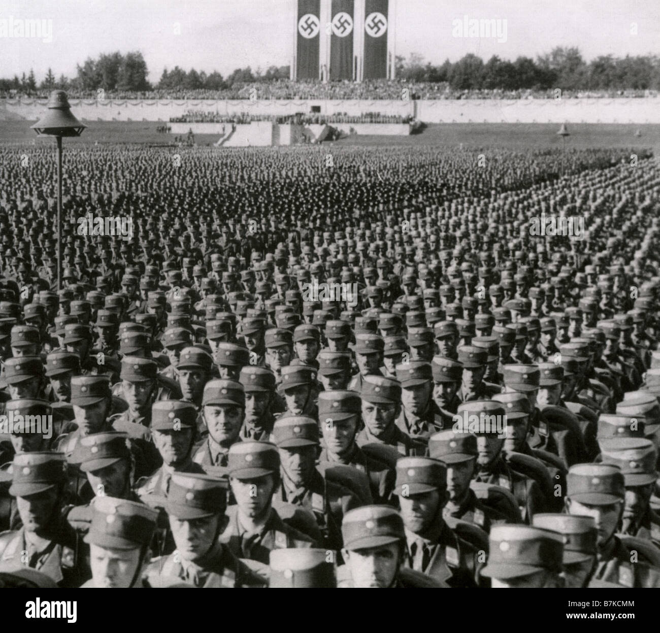 RALLY nazista negli anni trenta Foto Stock
