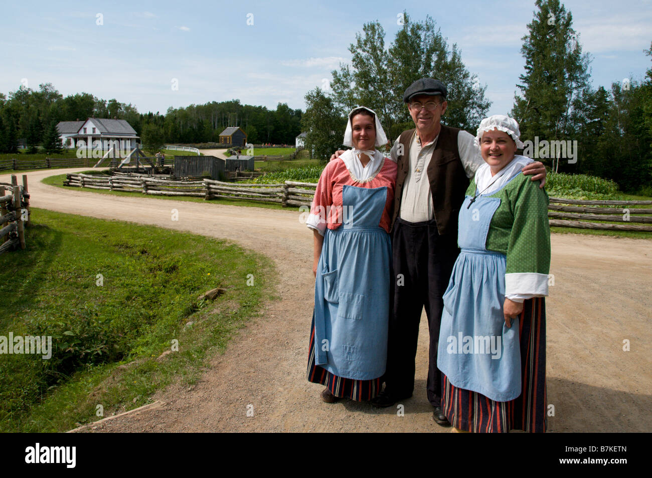 Acadian Village New Brunswick Canada Foto Stock