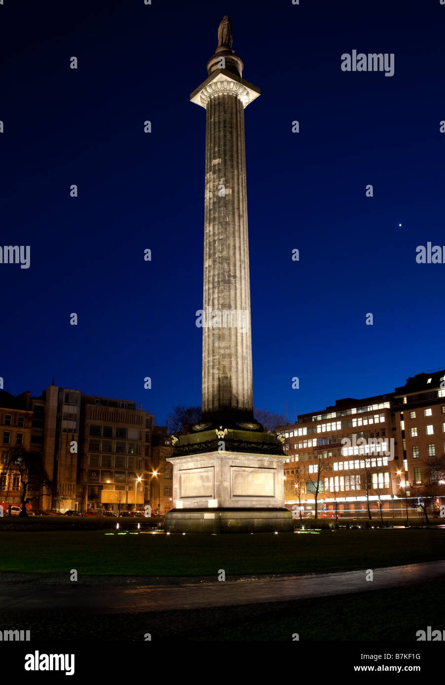 Statua di Melville monumento Saint Andrew Square, Edimburgo, Scozia, Regno Unito, Europa Foto Stock