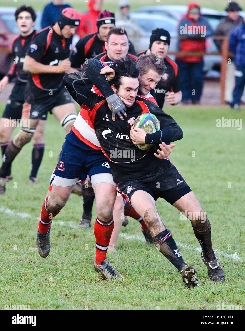 Rugby Scozzese - Biggar v Peebles Foto Stock