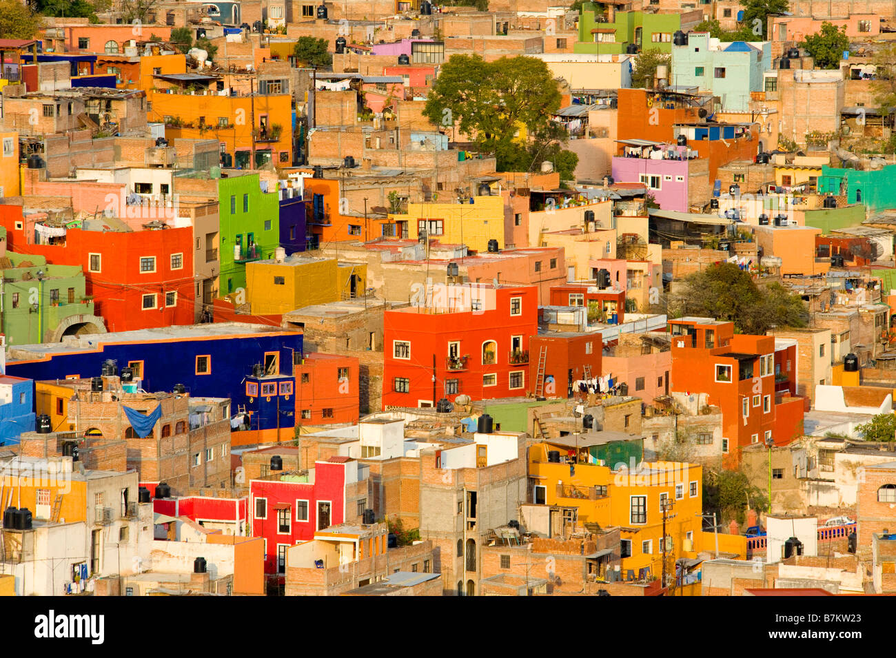 Punto di vista di Guanajuato, Messico Foto Stock