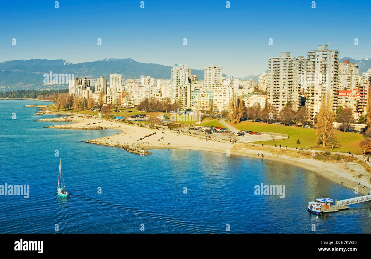 Scenic Vancouver, British Columbia, Canada home di 2010 giochi olimpici invernali Foto Stock