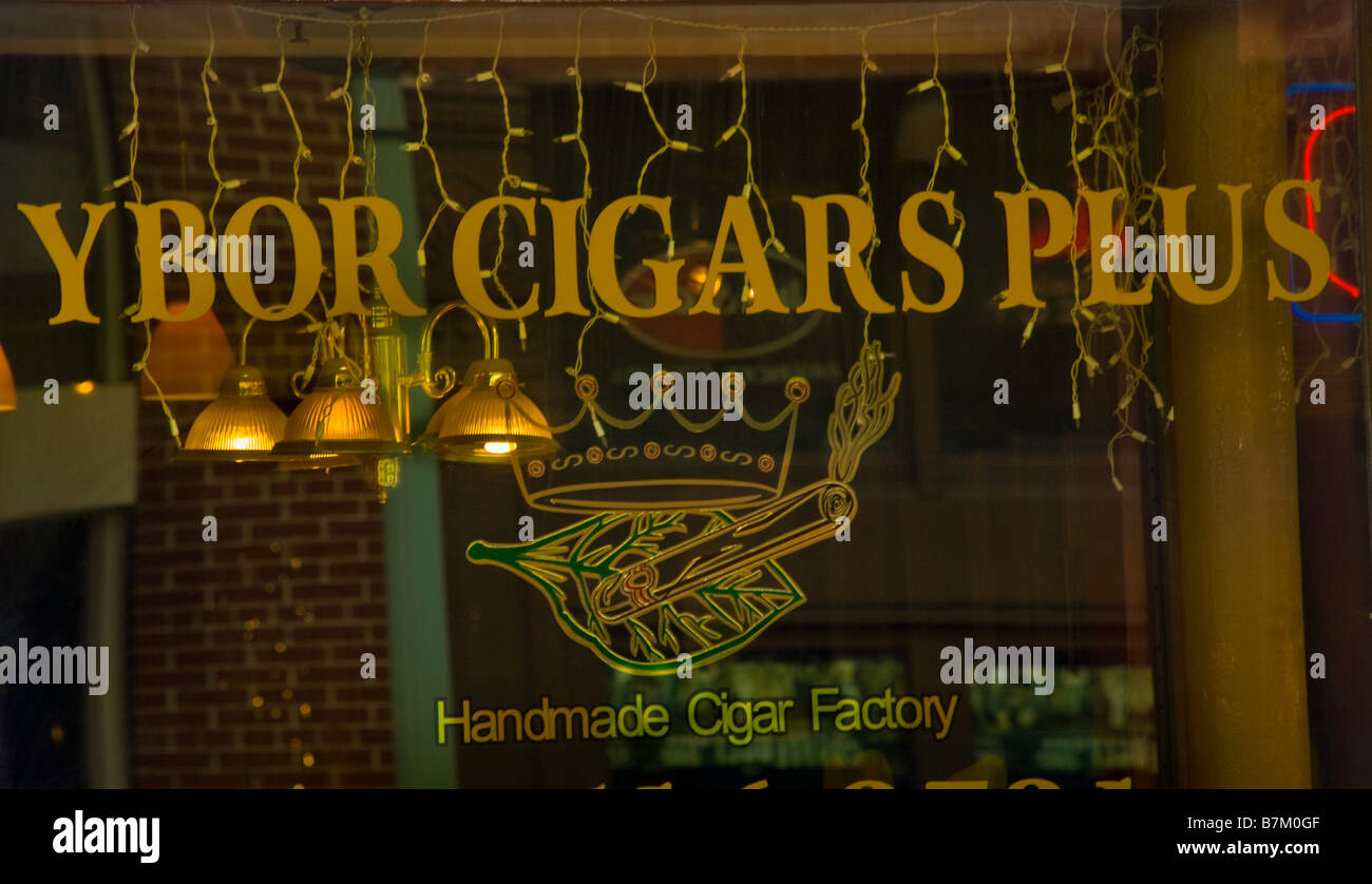 Storica Ybor City quartiere di Tampa Florida Foto Stock