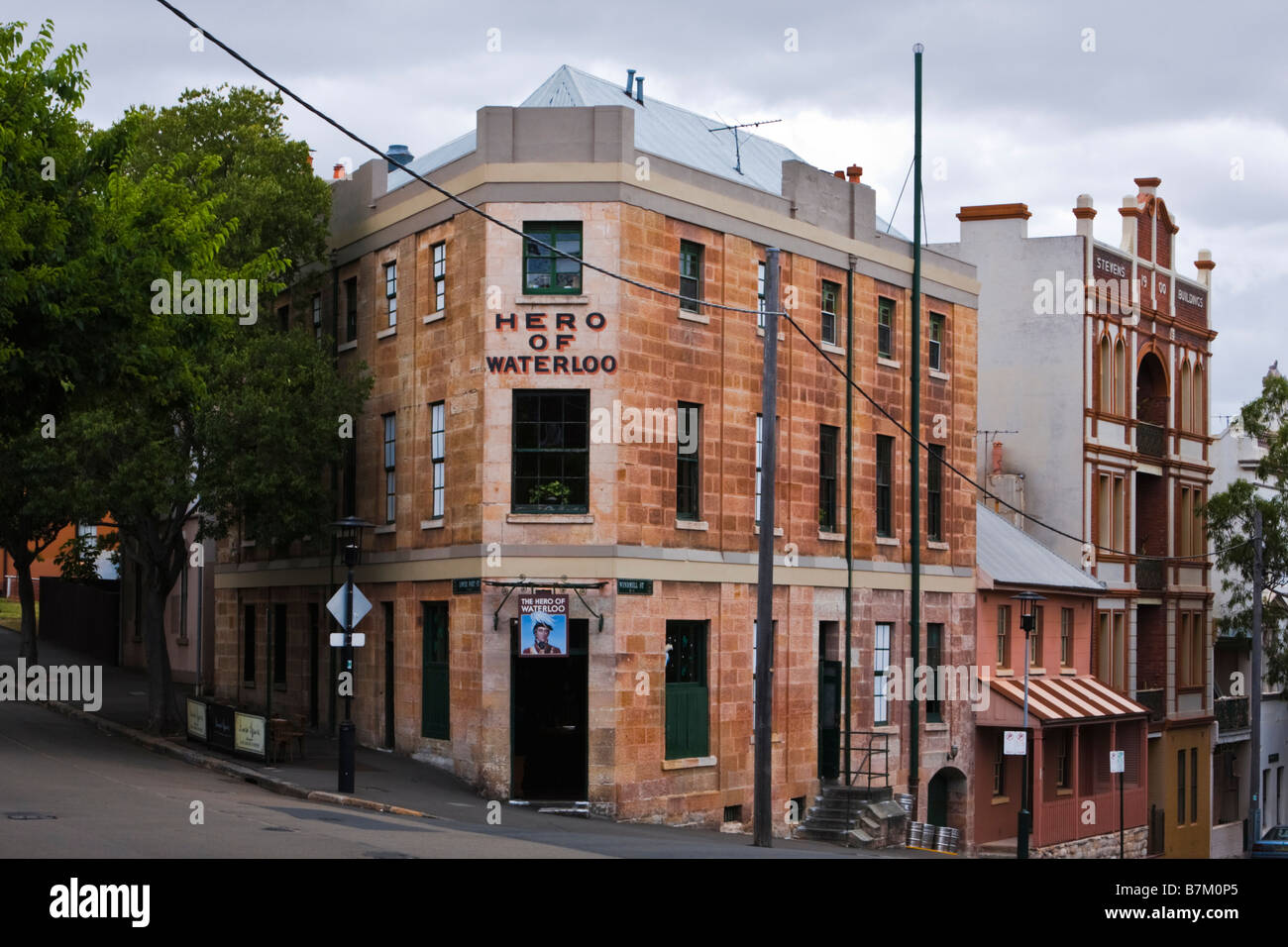 Il 'Hero di Waterloo' pub in 'rocce", Sydney, Australia Foto Stock