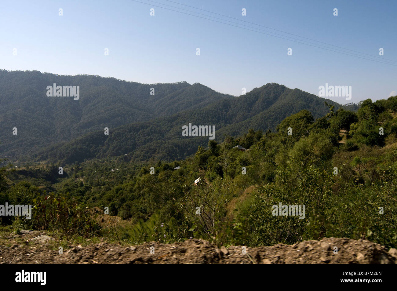 Strada di mandi. Himachal Pradesh. India. Foto Stock