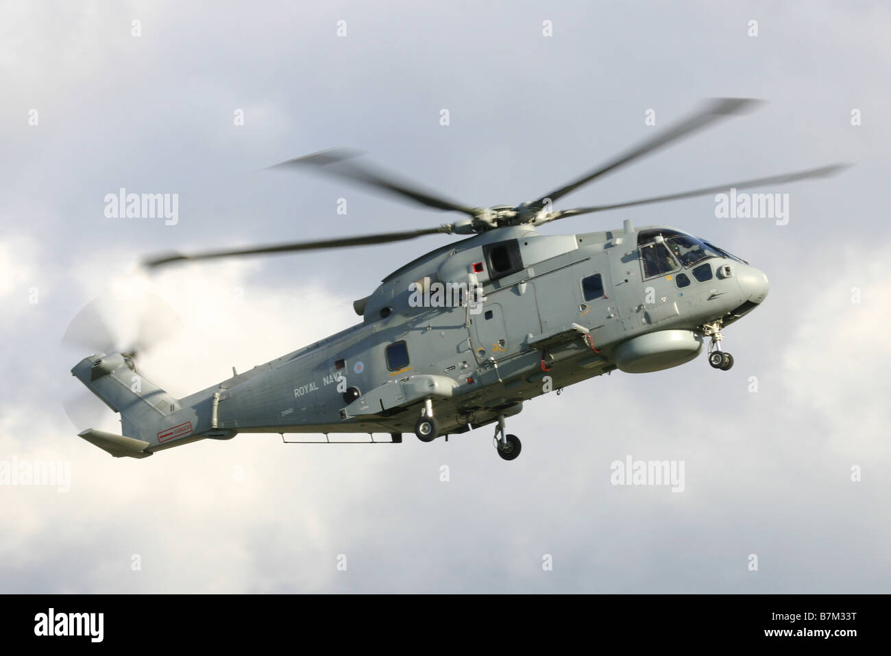 Merlin HM1 ripassando per l'International Air Show a RNAS Yeovilton Foto Stock