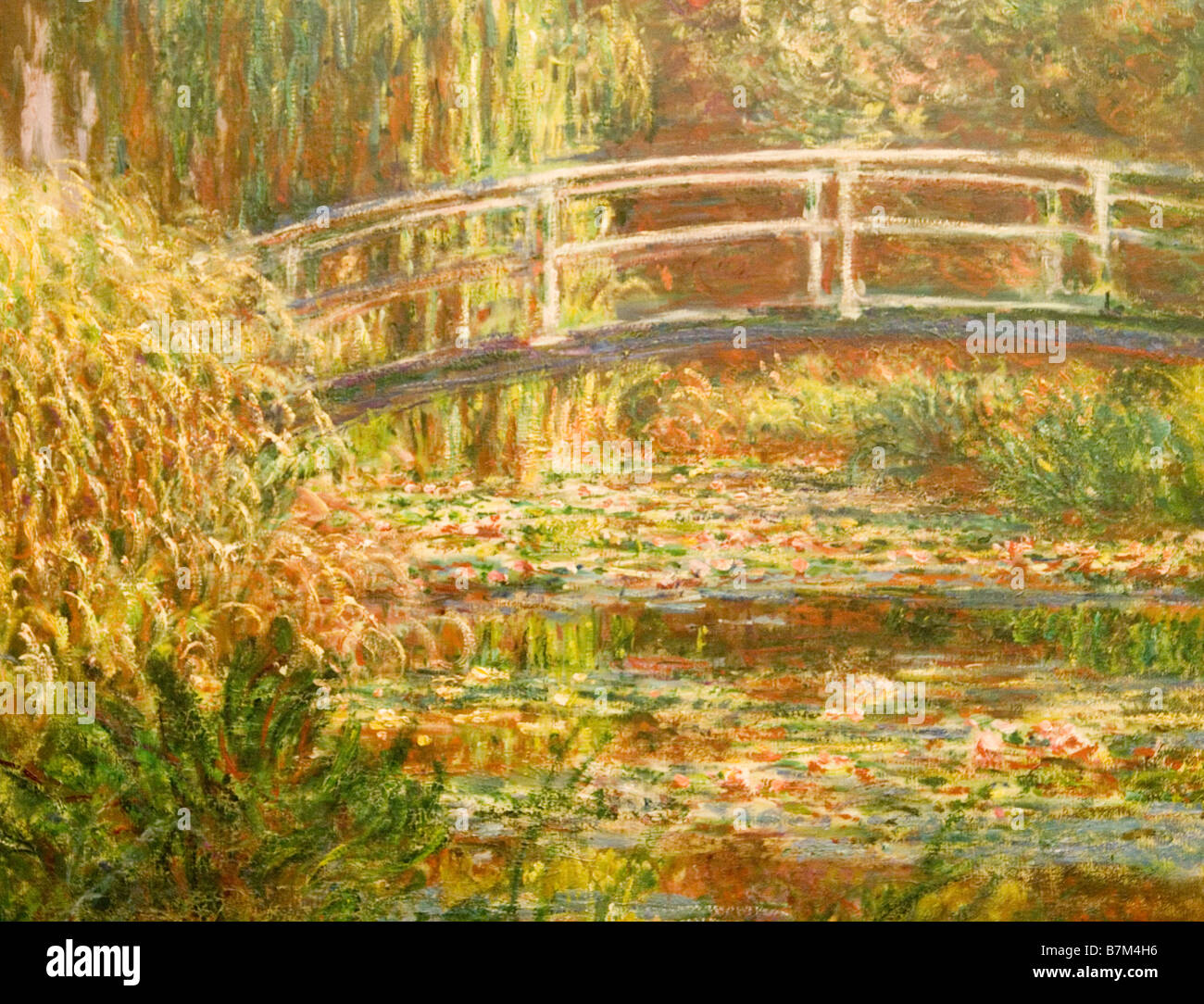 Ponte su un laghetto di ninfee di Claude Monet, il Musee d'ORSAY Parigi Francia Europa Foto Stock