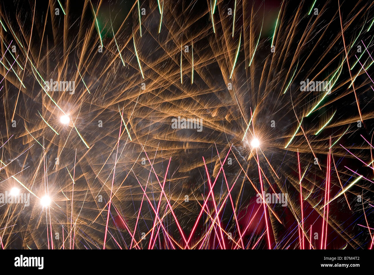Fuochi d'artificio Foto Stock