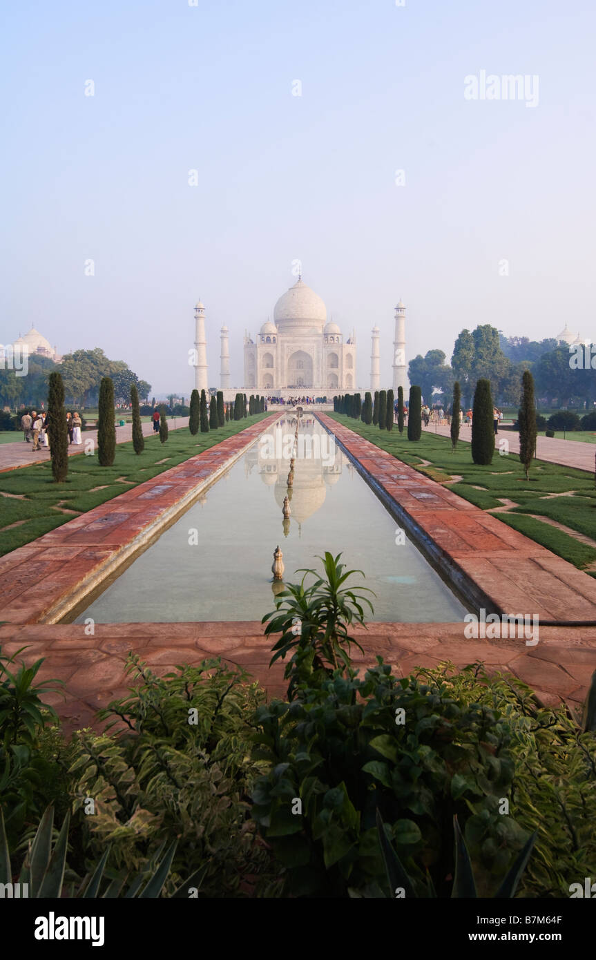 Taj Mahal in Agra Foto Stock