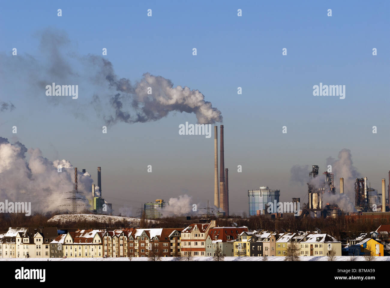 Fabbrica di acciaio, Germania. Foto Stock
