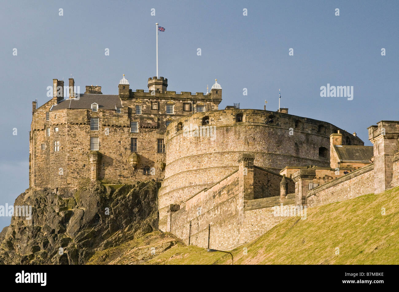 Il castello di Edimburgo, Scozia. Foto Stock