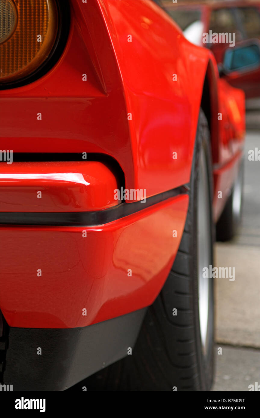 Estremità posteriore del rosso Ferrari Foto Stock