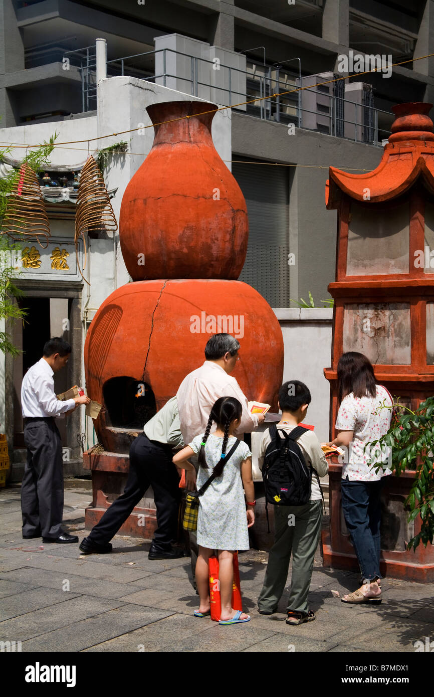 Wak Hai Cheng Bio Temple Central Business District Singapore Asia Foto Stock