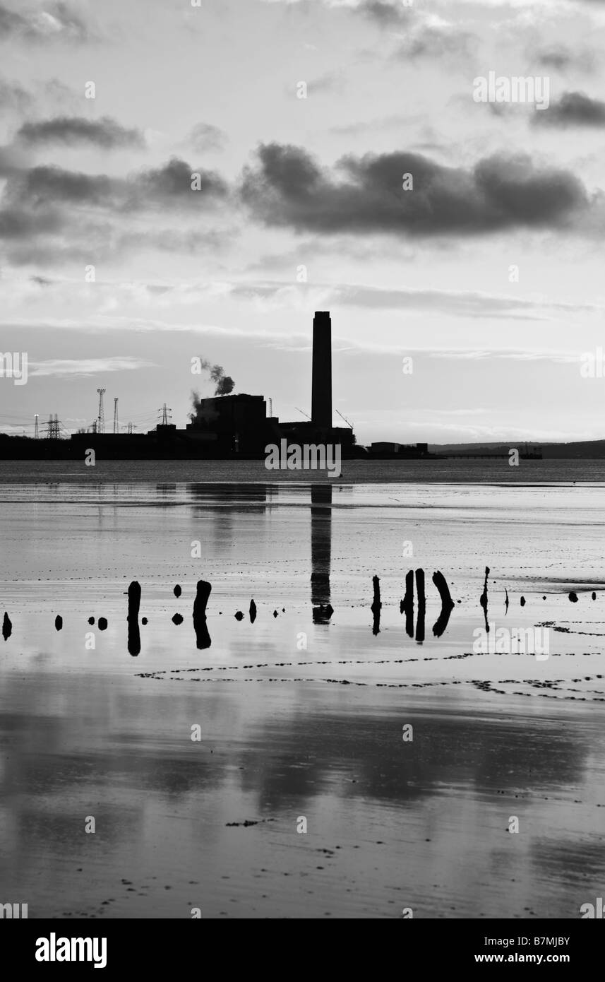 Di Longannet power station Grangmouth Forth Estuary Scotland Regno Unito Foto Stock