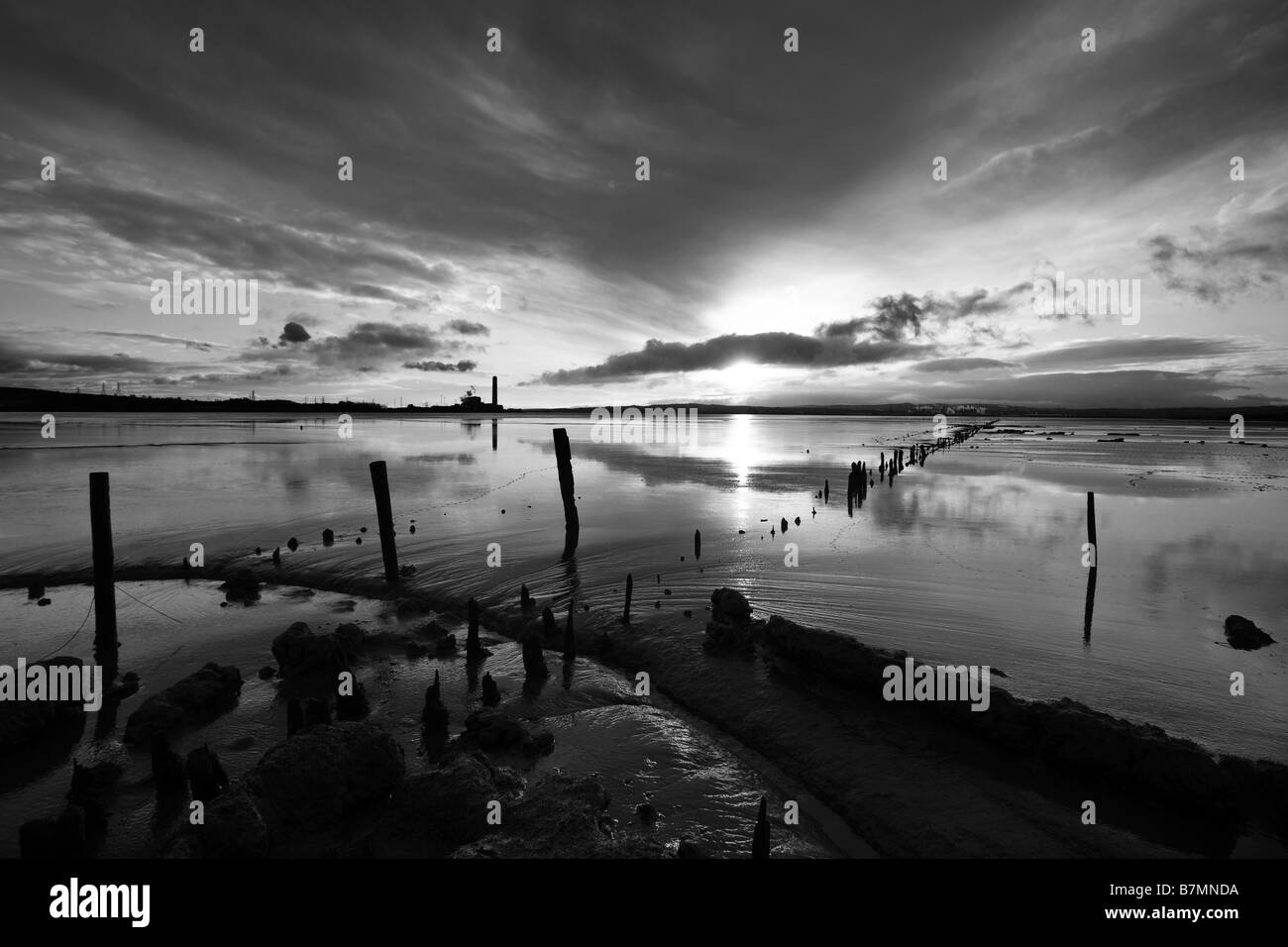 Centrale Energetica di Longannet, Grangemouth Forth Estuary Scotland Regno Unito Foto Stock