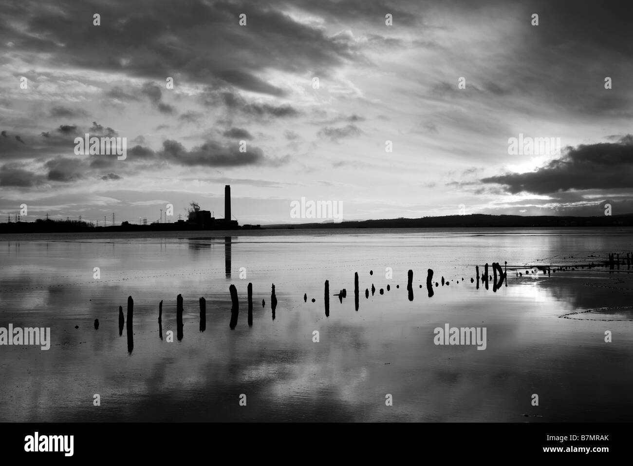 Di Longannet power station Grangmouth Forth Estuary Scotland Regno Unito Foto Stock