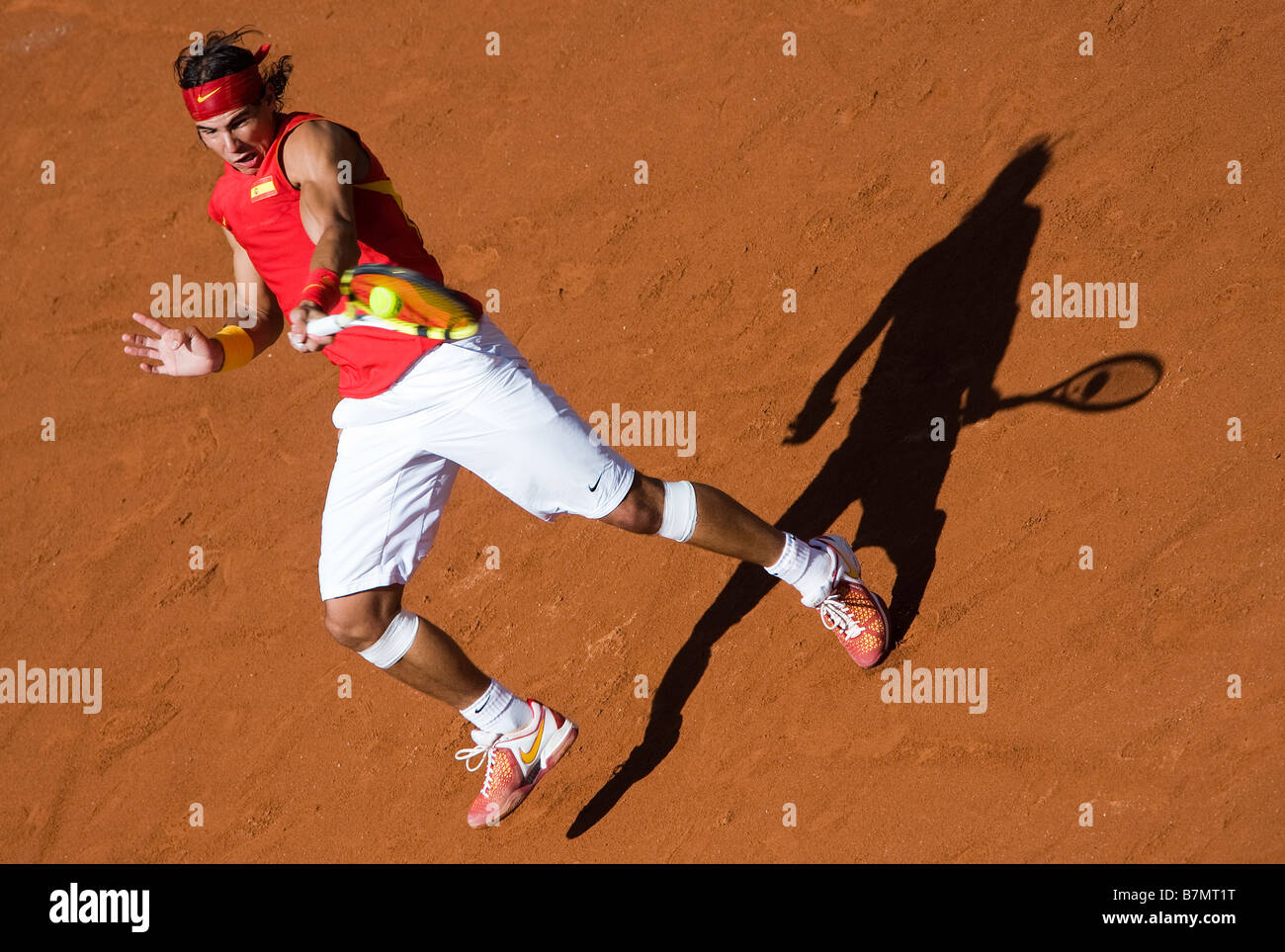 Rafael Nadal di Spagna durante il giorno uno dei semi finale Davis Foto Stock