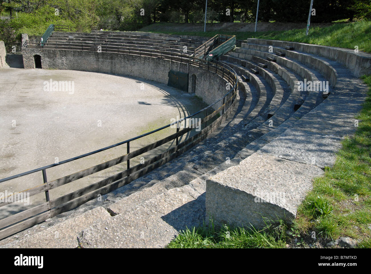 L' Anfiteatro romano di Ivrea, Susa, Piemonte, Italia. Foto Stock