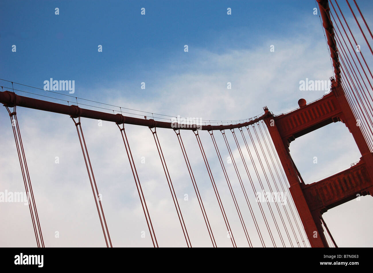 Golden Gate Bridge di San Francisco in California. Foto Stock