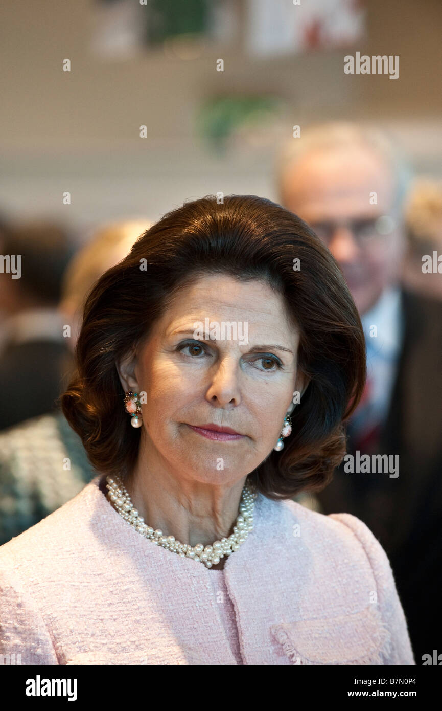 Ritratto Regina Silvia di Svezia Foto Stock