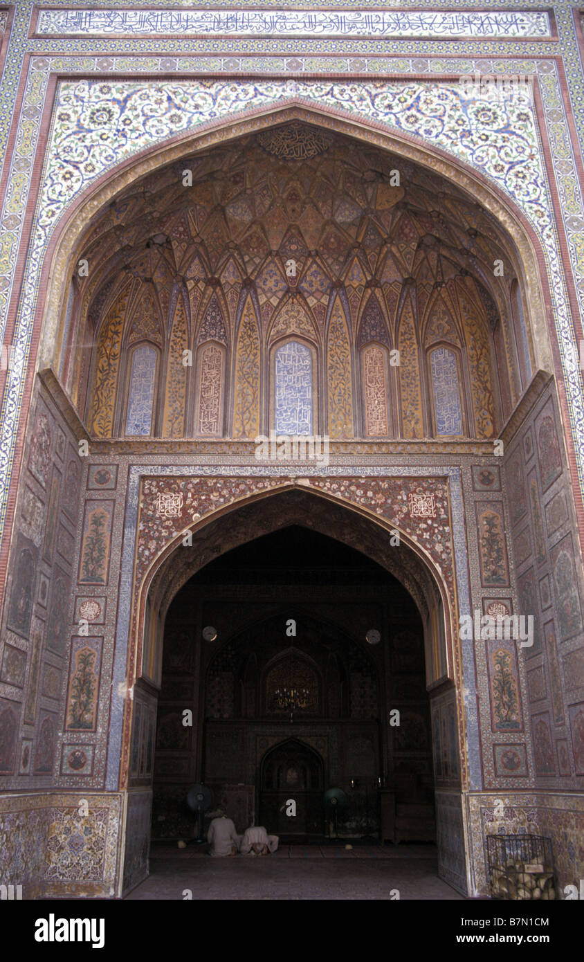 Wazir Khan moschea Lahore Punjab Pakistan Foto Stock