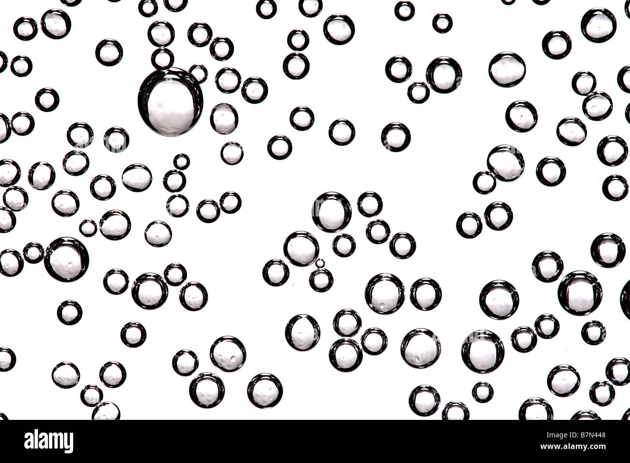 Le bolle di aria abstract close up stock photo Foto Stock
