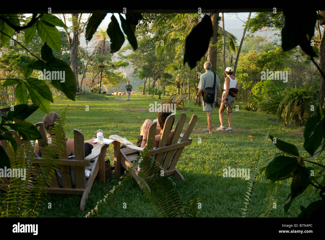 Honduras, Copan, Hacienda San Lucas eco-lodge Foto Stock