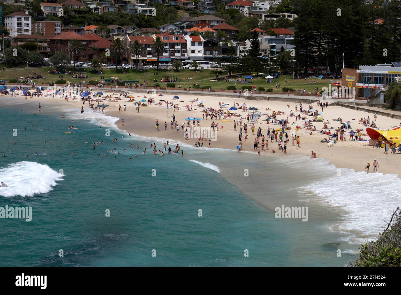 Bronte beach il giorno di nuovi anni di Sydney Foto Stock