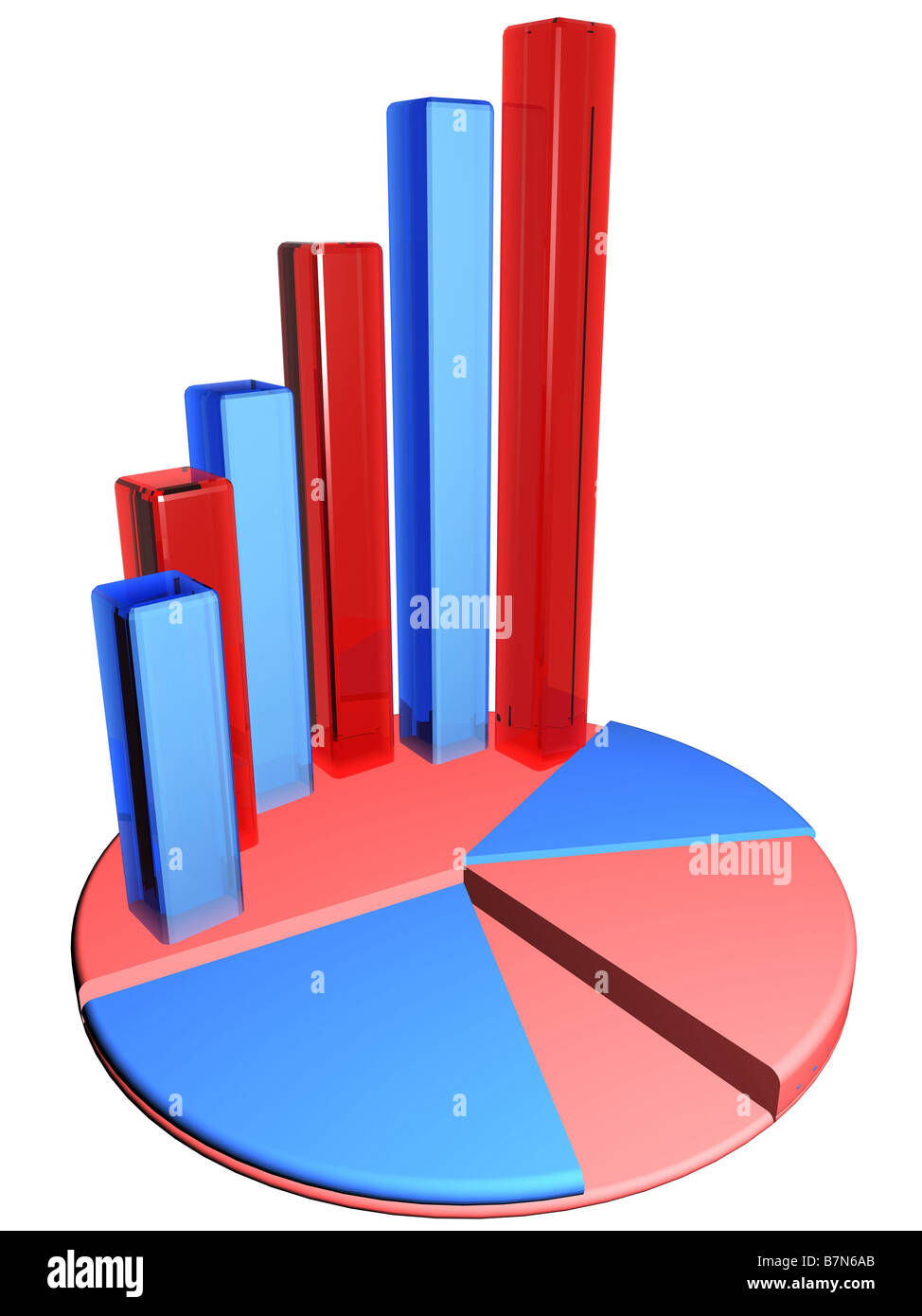 Bussiness grafico in alto resoulation 3D render Foto Stock