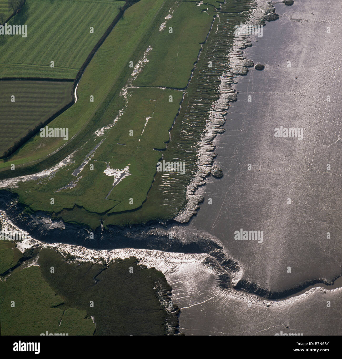 Severn Estuary bank Foto Stock