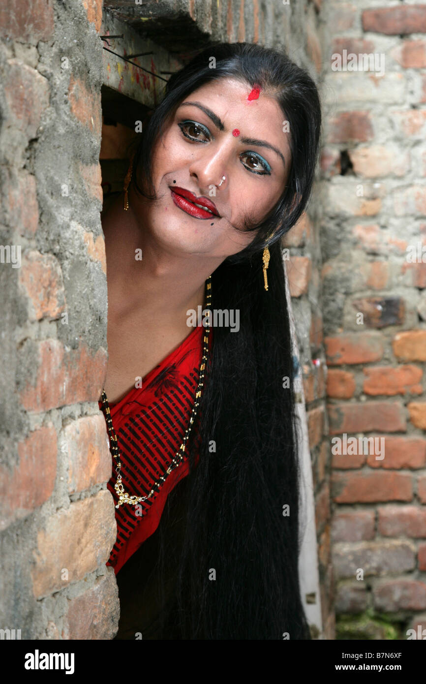 Grema ladyboy Kathmandu Foto Stock