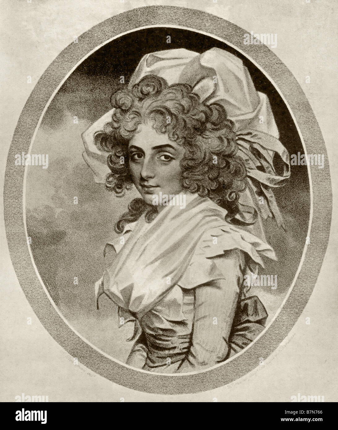 Sarah Siddons, ginocchio, 1755 - 1831. Attrice britannica. Foto Stock
