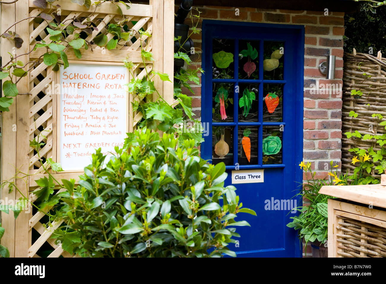 Il Dorset cereali commestibili giardino parco giochi presso la RHS Chelsea Flower Show 2008 Foto Stock