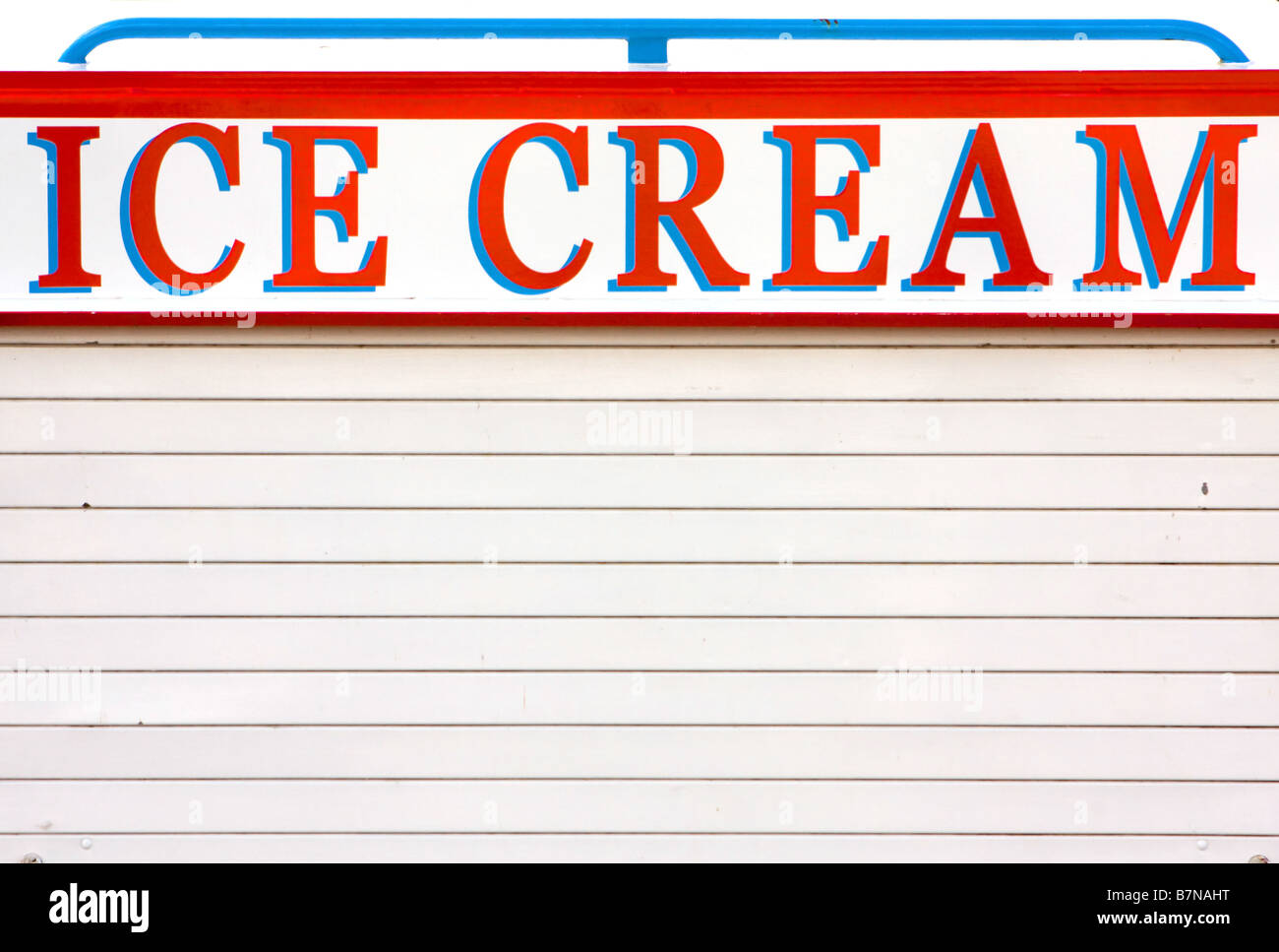 Ice Cream segno van chiatta barca Stratford upon Avon estate rinfrescante Foto Stock